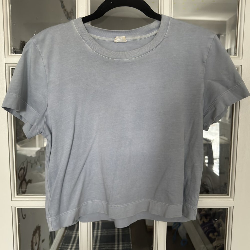 Aritzia Wilfred Free Tee - Light Blue - Medium